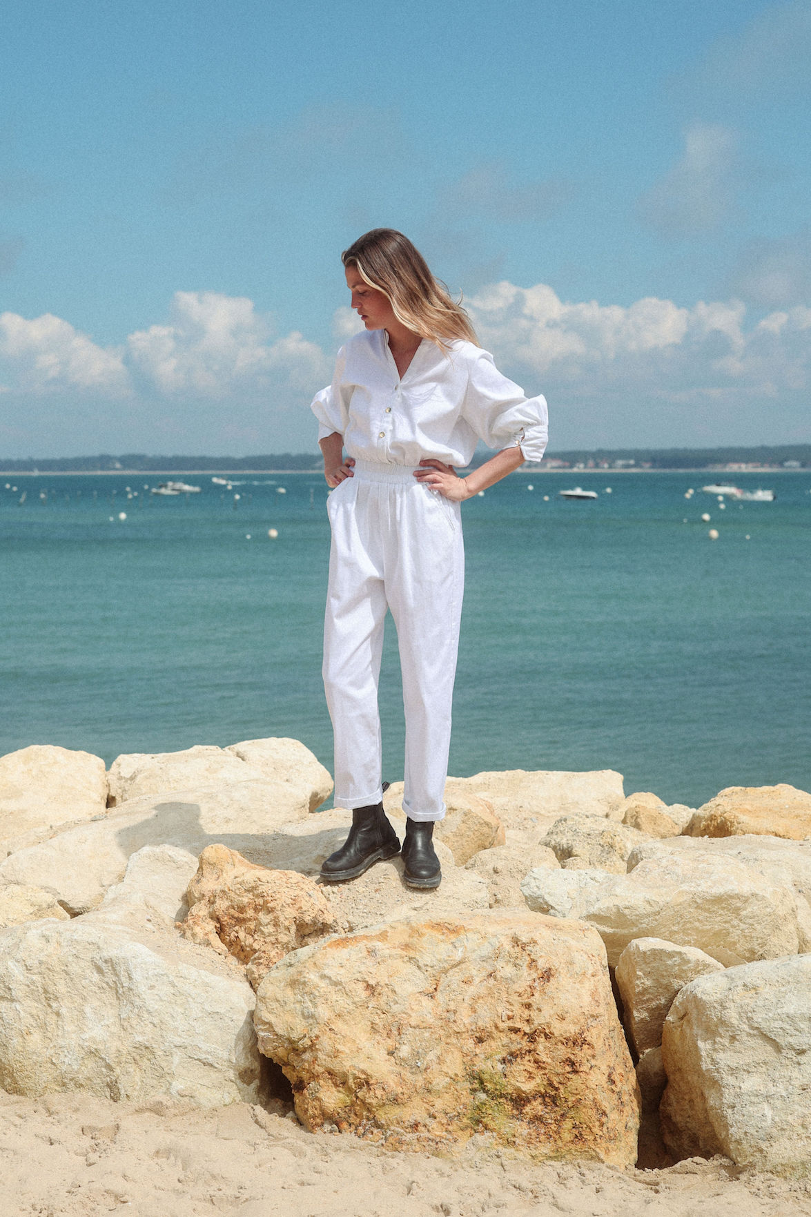 Combinaison TWILL blanche