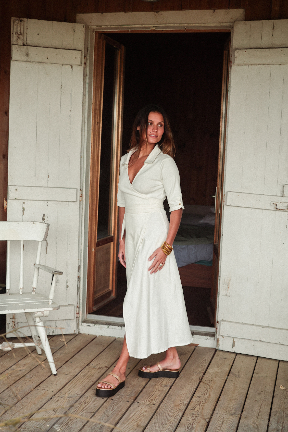Robe WRAP blanche