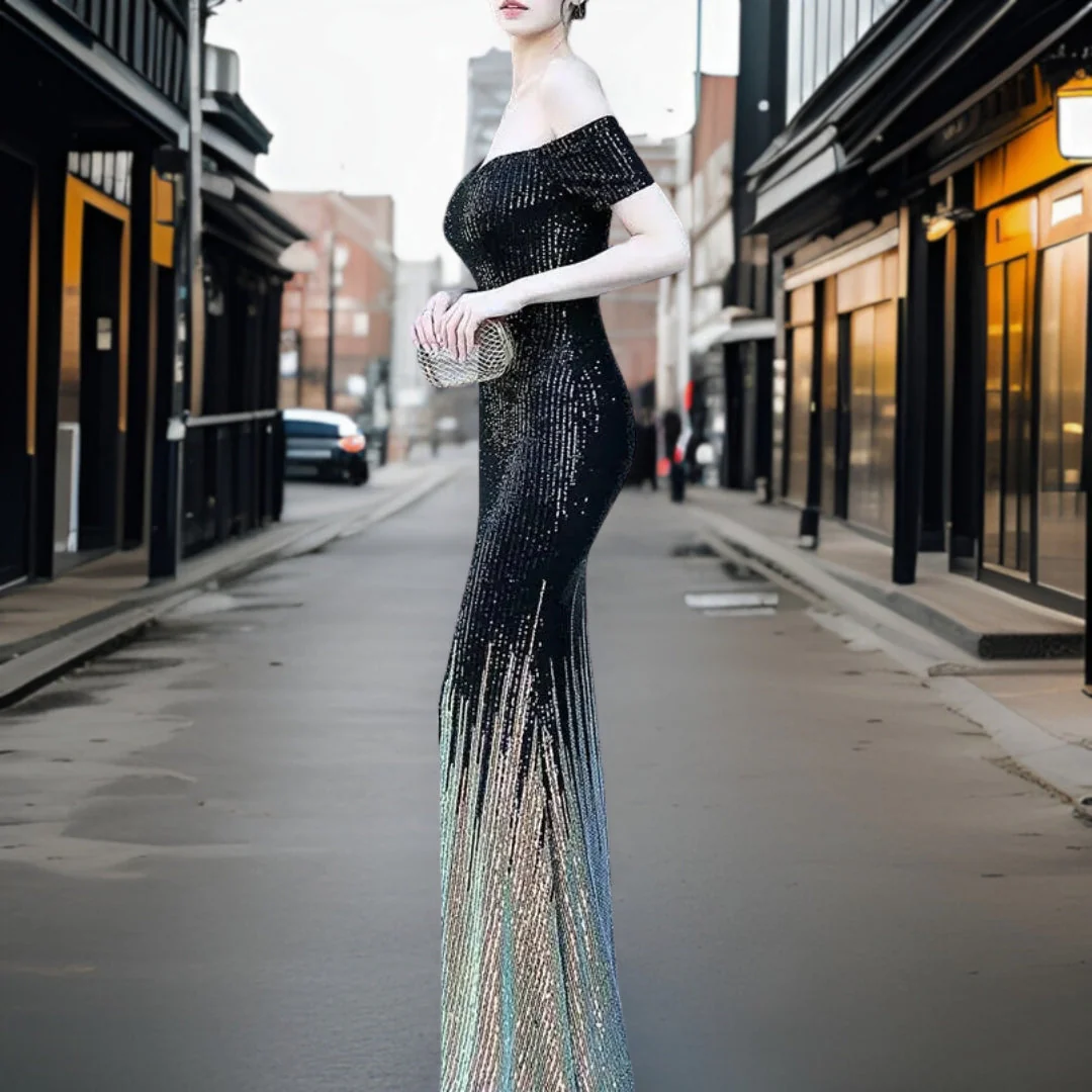 Adriana – Robe de soirée élégante sans épaule