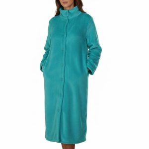 ROBE DE CHAMBRE LONGUE TURQUOISE