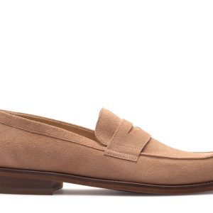 RIVOLI/CUIR NATUREL-VELOURS NUDE