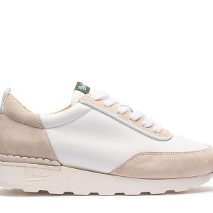 COSMOS/DISTANCE BLANCHE-LISSE BLANC ET VELOURS NUDE
