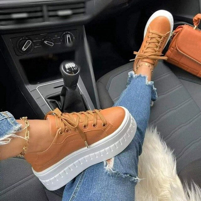Chaussures de sport à talon compensé pour femmes – Spacy