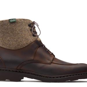 BEAUMONT/GRIFF MARRON-NUBUCK GRINGO ET LAINAGE BEIGE