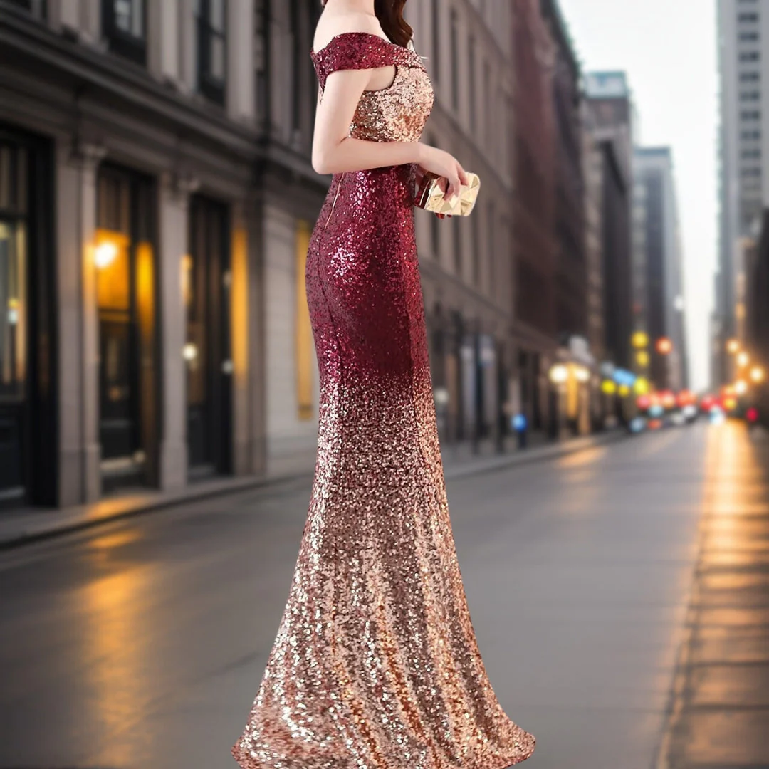 Aleah – Désirable robe de soirée à paillettes