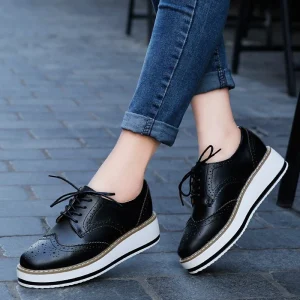 Chaussure orthopédique plateforme Oxford