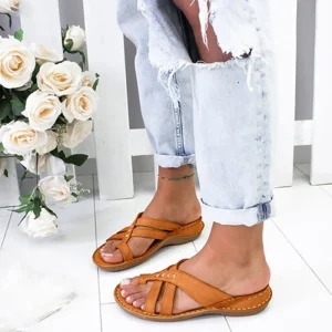 Sandales Orthopédique Femme Élégante Tongs