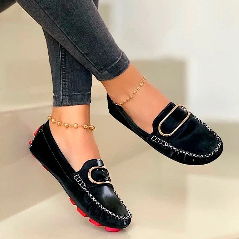 Mocassin pour femme avec boucle en métal – Melinda