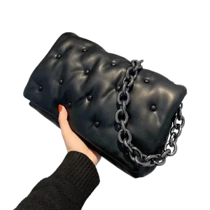 Sac à bandoulière matelassé de luxe pour femmes