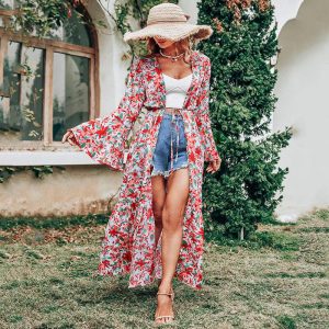 Kimono Fleuri Grande Taille