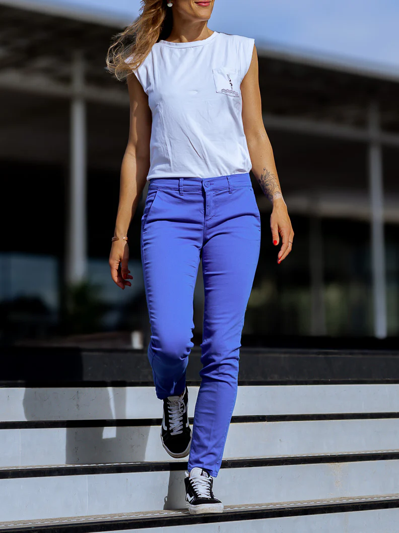 Pantalon chino slim stretch (Made in Europe)
