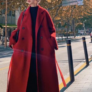 Manteau Rouge Femme Grande Taille