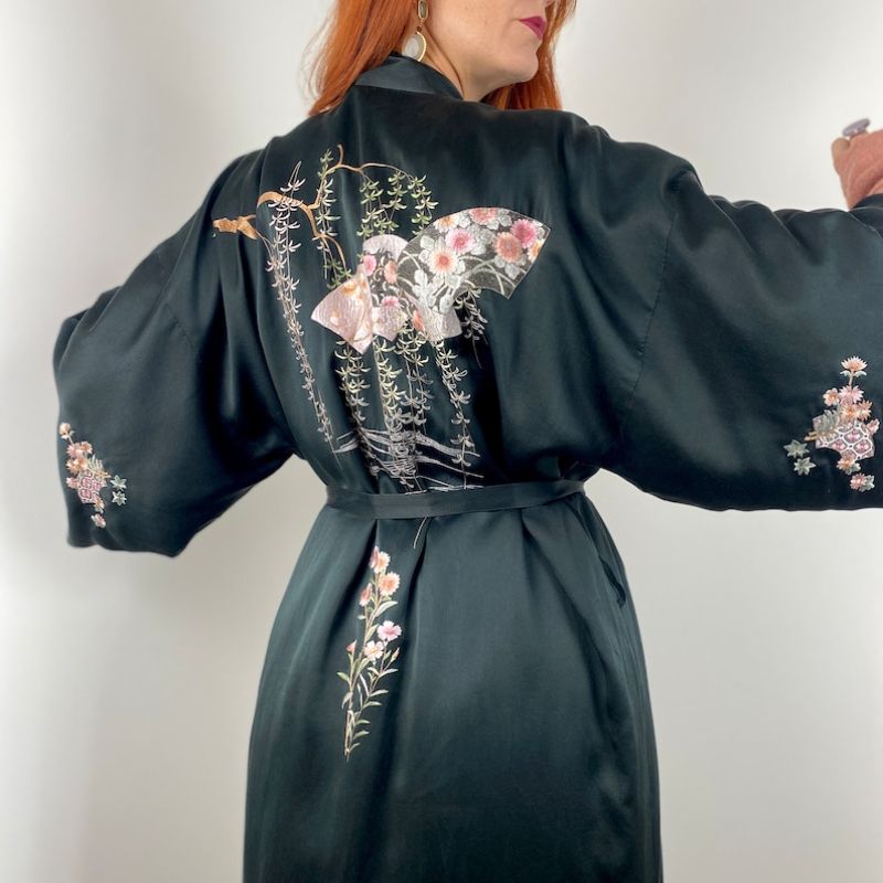 Peignoir Japonais Soie Femme