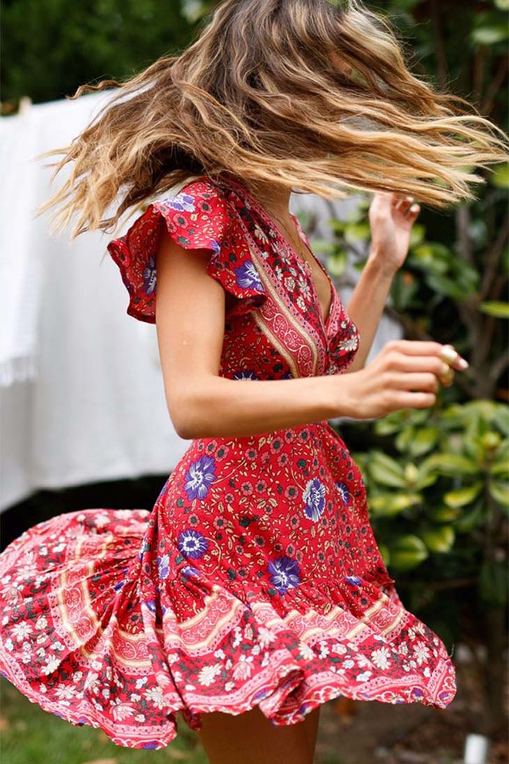 Robe Bohème Champêtre Chic – Lucille