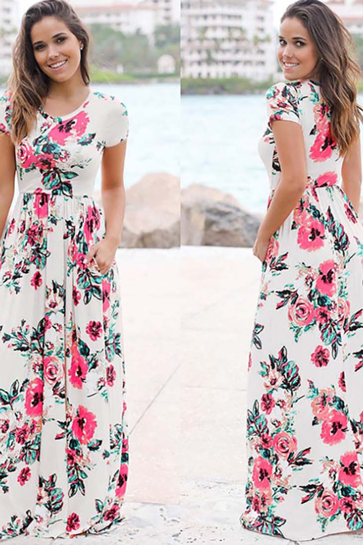 Robe Bohème Florale – Estelle