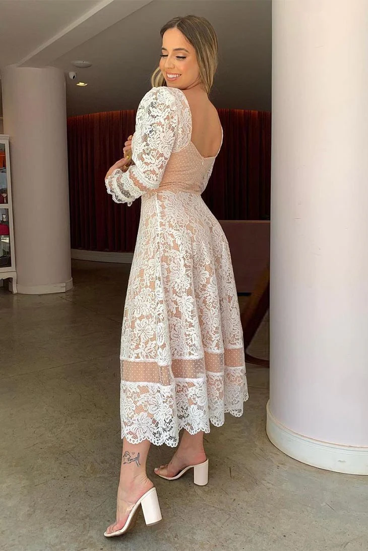 Robe de Mariée Bohème en Dentelle à Dos Nu – Pauline