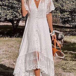 Robe de Mariée Bohème Mi Longue - Shannon