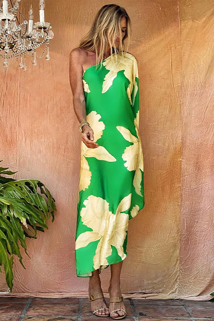 Robe Longue Bohème Chic Verte – Toscane