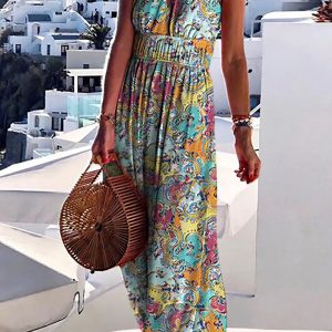 Robe Longue Bohème Multicolore - Camélia