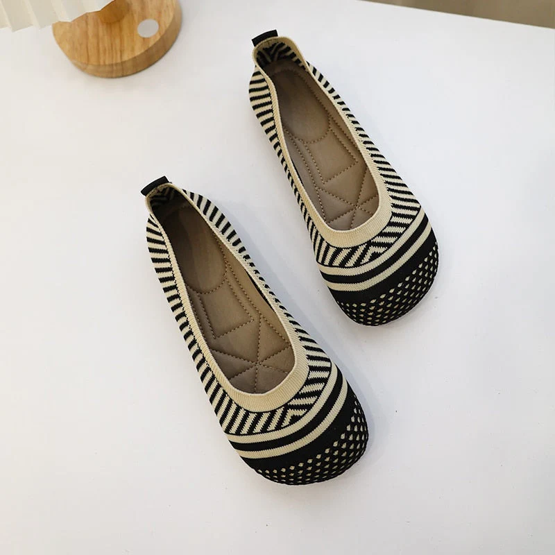 Chaussures orthopédiques décontractées rayées pour Femmes – Syvi