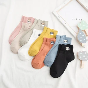Chaussettes femme douces motif chats Zoie