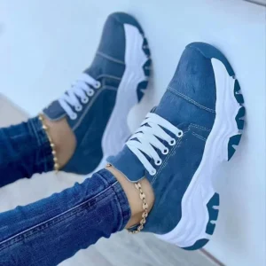 Baskets orthopédiques décontractées à lacets pour femmes - Panda -