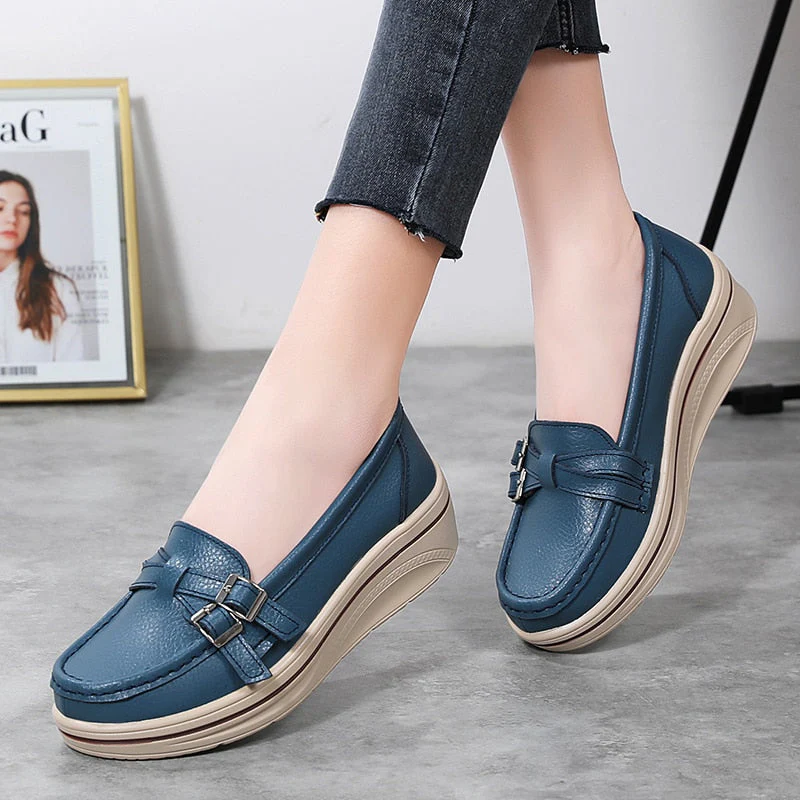 Mocassins Orthopédiques à plateforme confortables