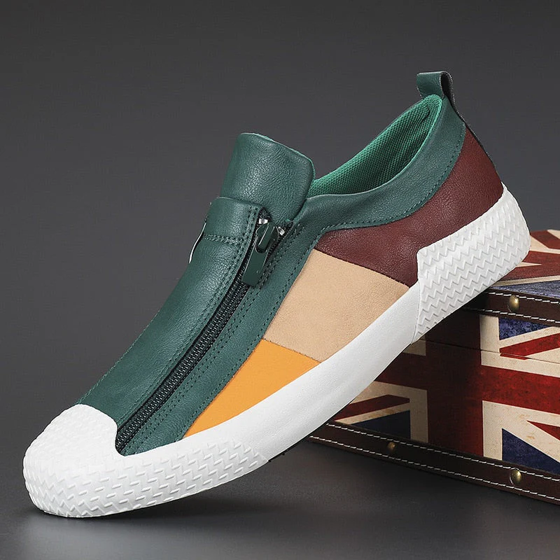 Chaussures décontractées en cuir faites à la main pour hommes – Piko