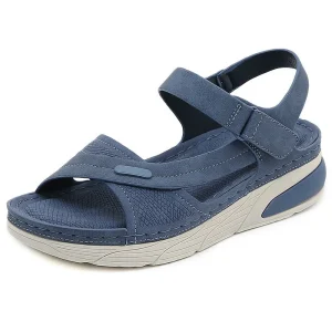 Sandales confortables en cuir pour femmes - Flapis