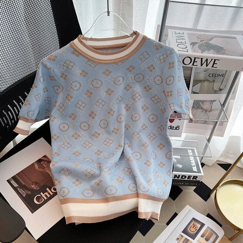 Pull à manches courtes pour femmes Sterka