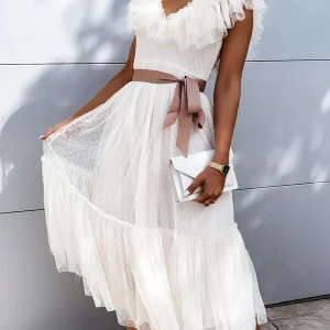 Robe Bohème Blanche Champêtre