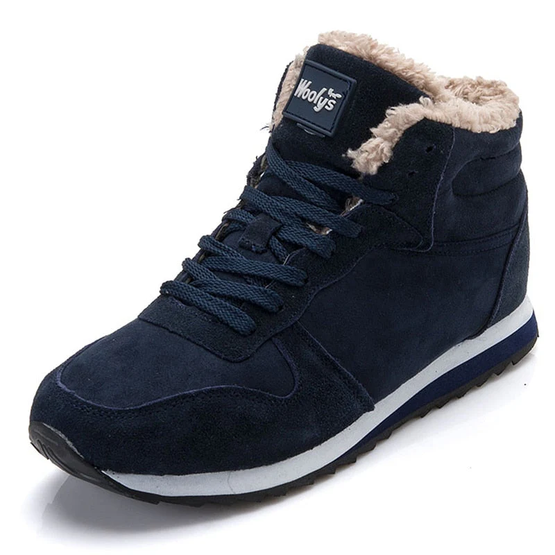 Chaussures  de sport en fourrure noir, bleu pour hommes et femmes – Zapatillas
