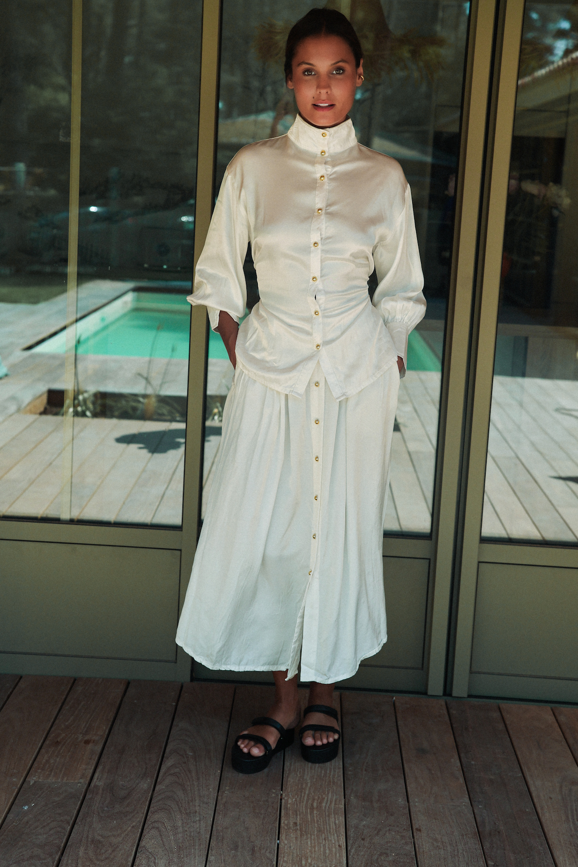 Jupe SATIN Blanche