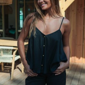 Top RAYON V Noir