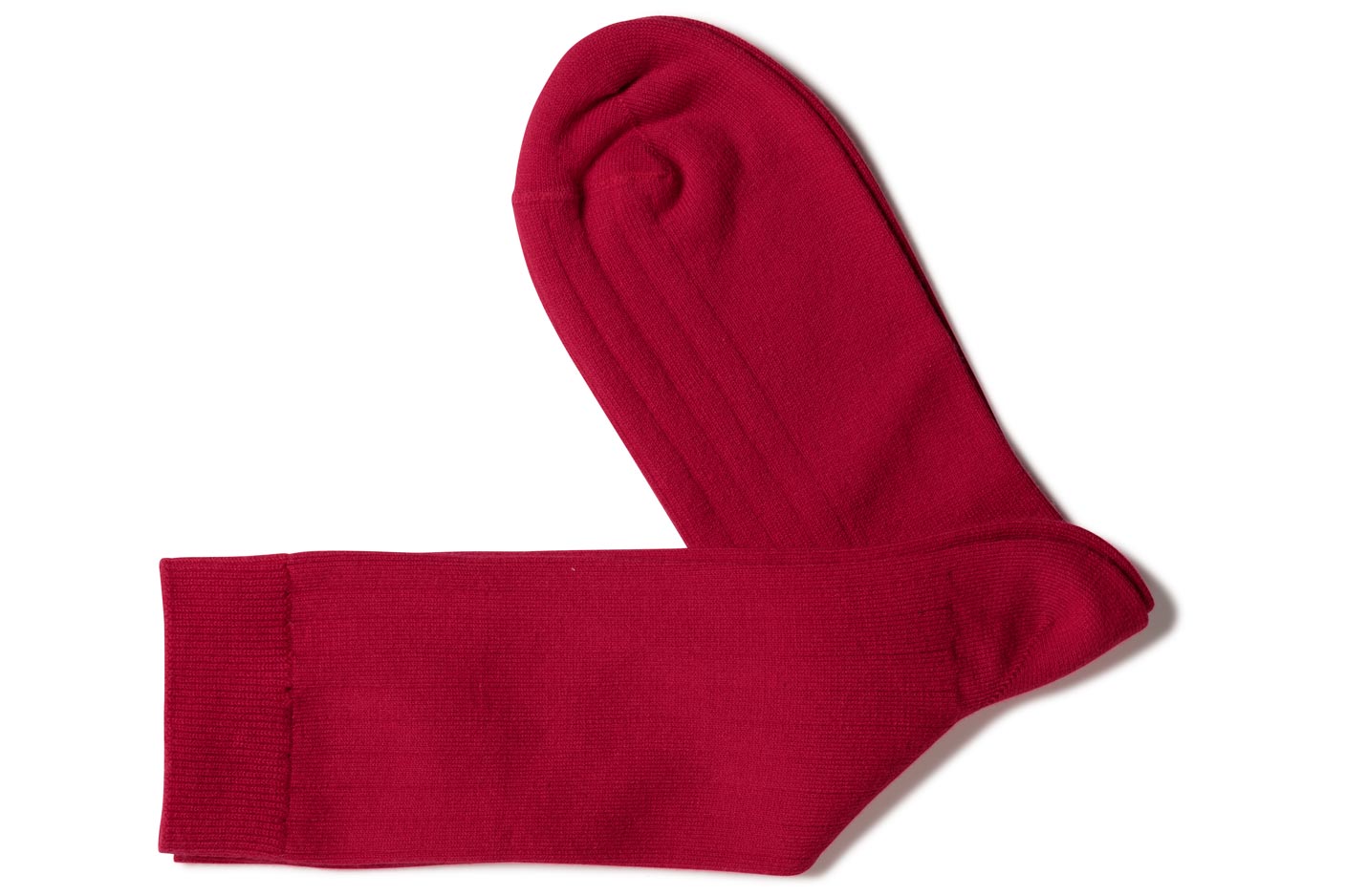 CHAUSSETTES COTON COTES/ROUGE