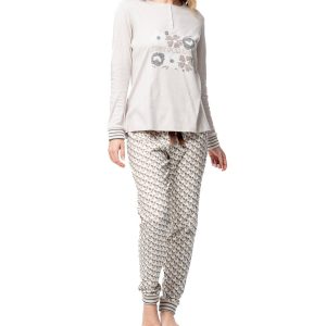 PYJAMA FEMME BEIGE – SENORETTA