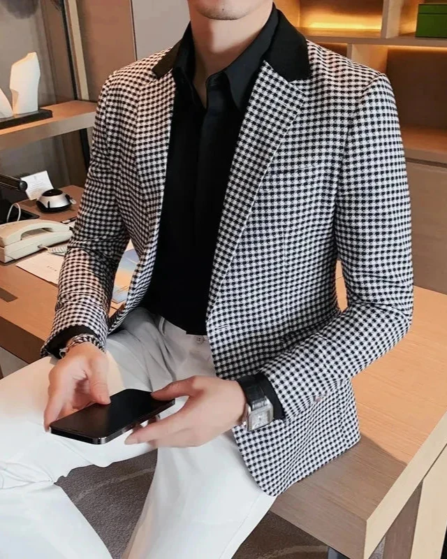 Blazer Homme Old Money Élégant à Simple Boutonnage – Blazer Élio