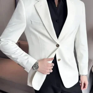 Blazer Homme Old Money en Élasthanne avec Simple et Double Boutonnage - Blazer Enzo