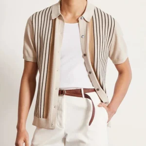 Chemise Homme Rayée en Viscose Légère et Respirante - Chemise Camille