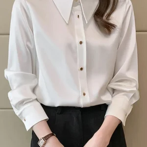 Chemise Femme Élégante en Mousseline de Soie - Chemise Honorine