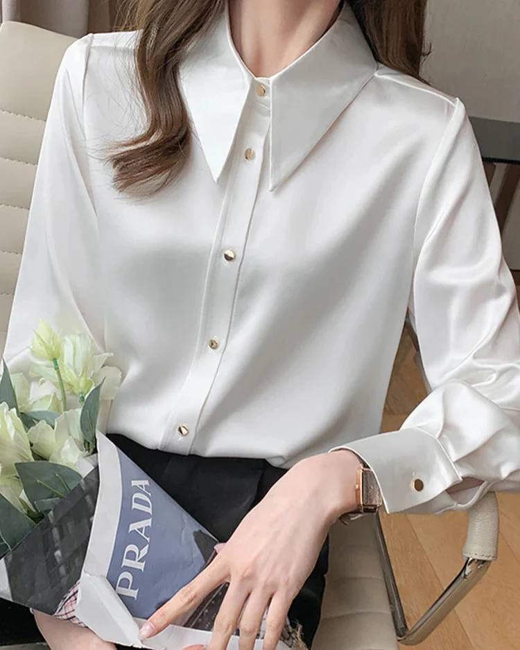 Chemise Femme Élégante en Mousseline de Soie – Chemise Honorine