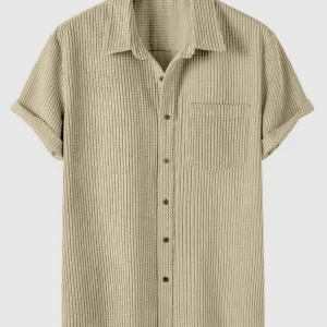 Chemise Décontractée Homme à Manches Courtes Style Old Money - Chemise Léopold
