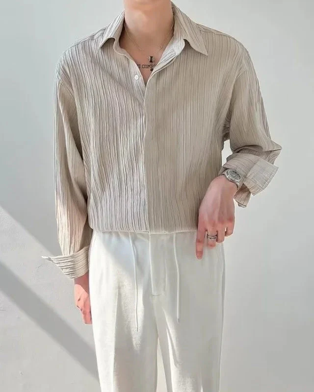 Chemise Homme à Col Rabattu avec Boutonnage Simple – Chemise Raoul