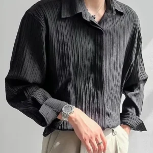 Chemise Homme à Col Rabattu avec Boutonnage Simple - Chemise Raoul