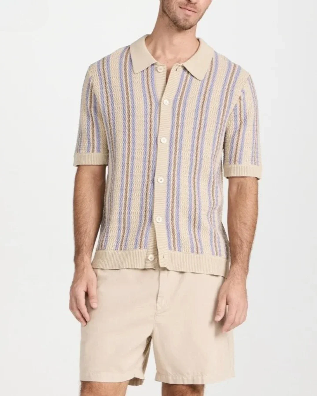Chemise Rayée Multicolore Homme Respirante et Légère – Chemise Timothée