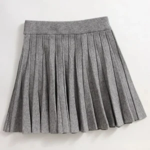 Jupe Tricotée Femme au-dessus du Genou avec Style Moderne - Jupe Camille