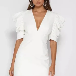 Petite de soirée femme Robe Blanche