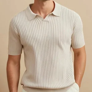 Polo Homme Respirant à Manches Courtes Style Old Money - Polo Louis