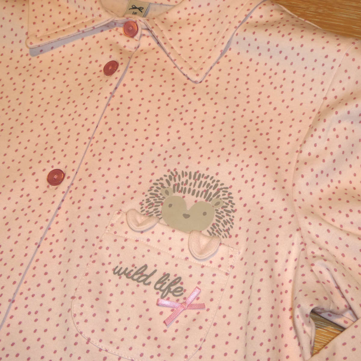 PYJAMA FEMME BOUTONNE – ROSE – SENORETTA