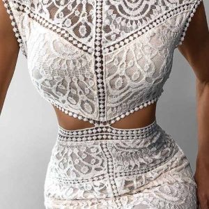 Robe Blanche Dentelle
